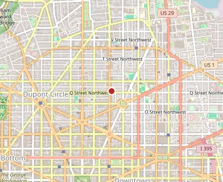 Map showing Le Diplomate