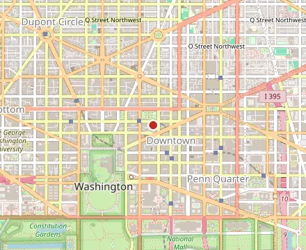 Map showing Kitchen + Kocktails By Kevin Kelley - DC