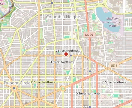 Map showing Ben's Chili Bowl