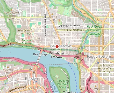 Map showing Clyde's of Georgetown