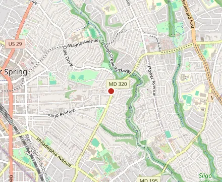 Map showing La Casita Pupuseria & Market