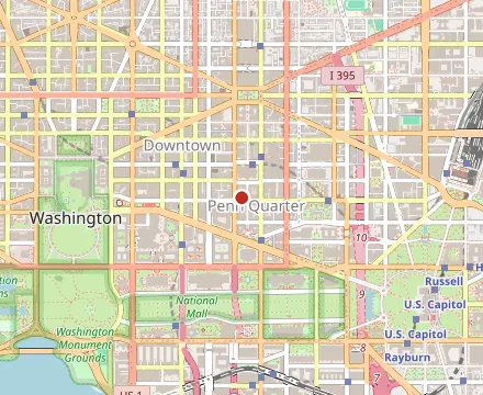 Map showing minibar