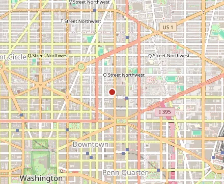 Map showing The Dabney